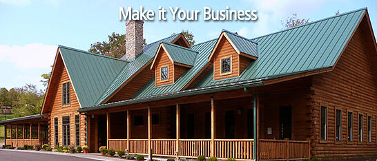commercial log structure